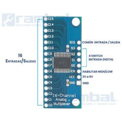 Modulo Multiplexor Digital/Analogico de 16 canales CD74HC4067