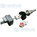 Flex Shaft Plum Coupler-Acople Motor Stepper 6.35x6.35 mm Industrial