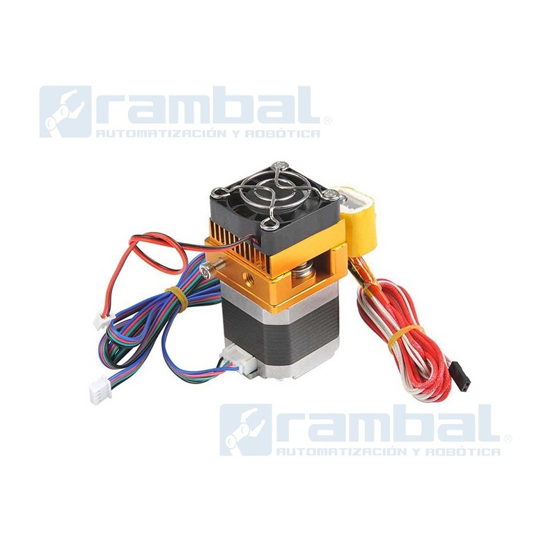 Kit Extrusor MK8 Hotend con boquilla, motor y accesorios.
