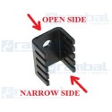 Disipador de calor de 10x15x20 mm, para componentes TO-220