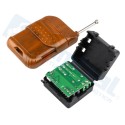 Módulo Relé inalámbrico 1 canal, 12 V, 315 MHz con Transmisor a distancia.