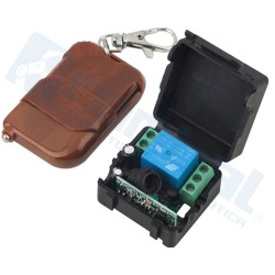 Módulo Relé inalámbrico 1 canal, 12 V, 315 MHz con Transmisor a distancia.