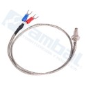 Termocupla tipo K 600°C 1m