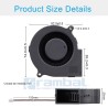 Ventilador de refrigeración para Ultimaker Impresora 3D 12V 0.18A