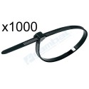Pack 1000 ud. Brida negra de nylon 3x150 mm