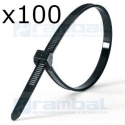 Pack 100 uni. Brida Nylon 4x200 mm