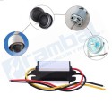 R-Reductor de voltaje Step Down DC-DC 24V a 12V 3A Impermeable
