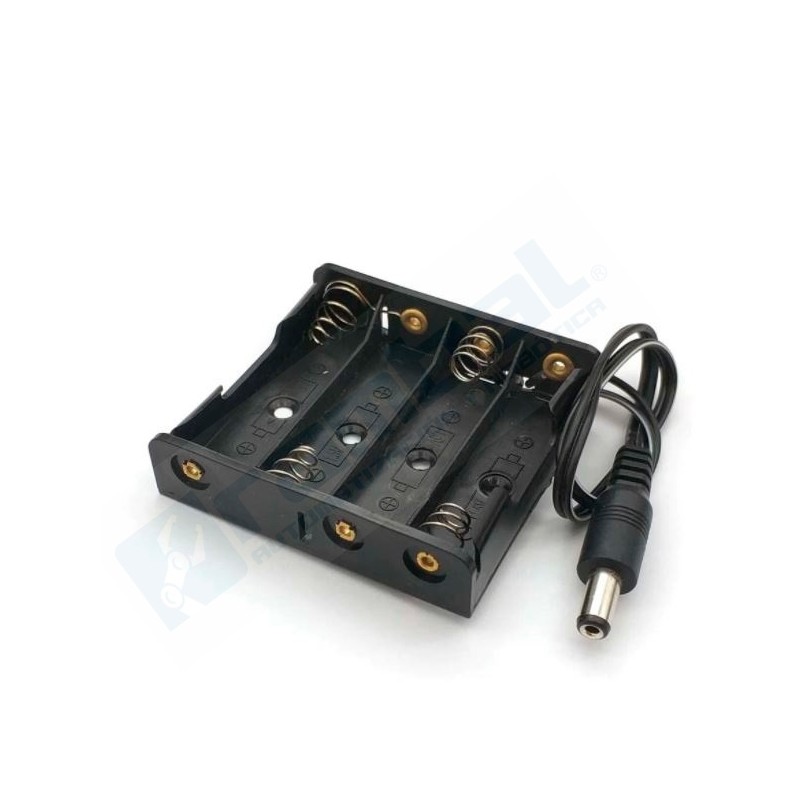 R-Porta Pilas 4xAA 1.5V con Plug
