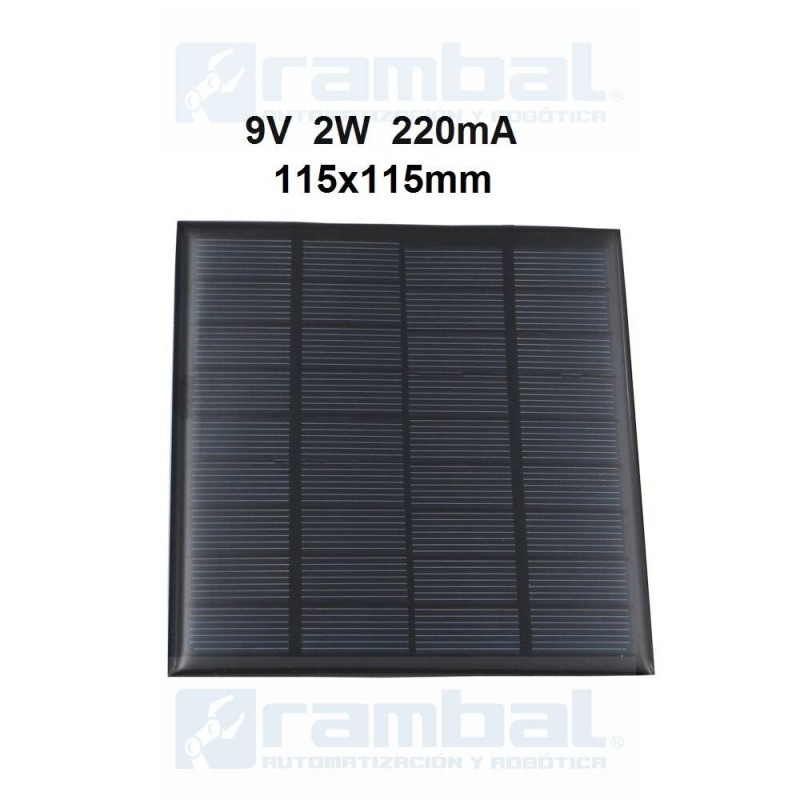 R-Panel Fotovoltaico Solar 9V 2W