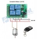 Kit de Reles Inalámbricos con Control Remoto RF 433Mhz 4 Canales