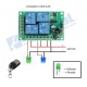 Kit de Reles Inalámbricos con Control Remoto RF 433Mhz 4 Canales