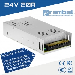 Fuente de Poder Switching 24V 20A