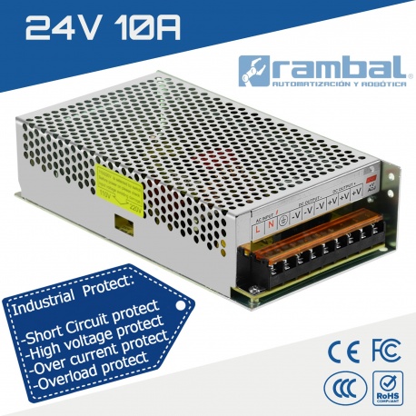 Fuente de Poder Switching 24V 10A