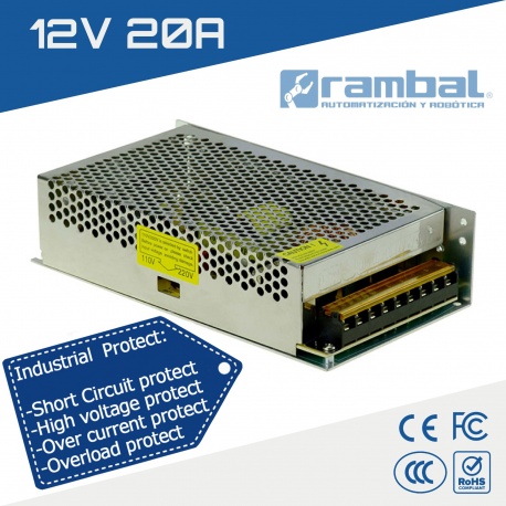 Fuente de Poder Switching 12V 20A