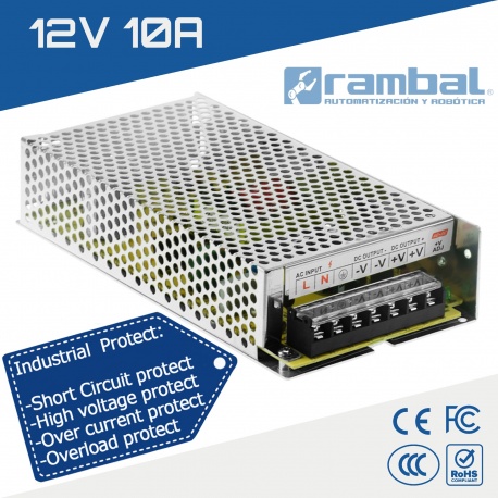 Fuente de Poder Switching 12V 10A