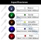 Pack 100 Diodos led 5mm transparentes de 5 colores, 20 Pcs cada color.