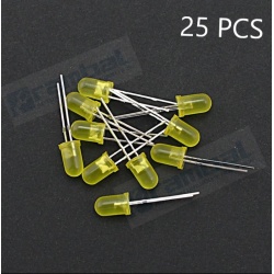 LED Basico Amarillo - 5mm - 25pcs