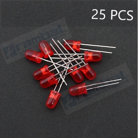 LED Basico Amarillo - 5mm - 25pcs