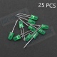 LED Basico Verde - 5mm - 25pcs