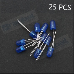 LED Basico Azul - 5mm - 25pcs