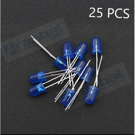 LED Basico Azul - 5mm - 25pcs