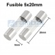 Fusible de tubo de vidrio 4 A
