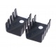 Disipador de calor de 10x15x20 mm, para componentes TO-220