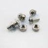 Pack 20 tornillos con tuerca M3 x 6mm cabeza brida de tipo Philips.