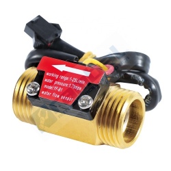 Sensor de Caudal ½ pulgada YF-B1 cobre 4,5-15VDC.