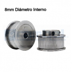 Polea Dentada GT2 60 Dientes Ancho 10mm- 8mm Diámetro Int.