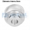 Polea Dentada GT2 30 Dientes Ancho 6mm- 8mm Diámetro Int.