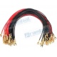 5 Cables conector de Doble Terminal horquilla en U