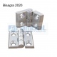 Bisagra de aluminio para perfiles 20x20