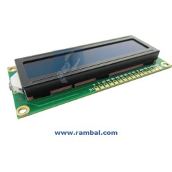 Pantalla LCD 16x2 Blanco sobre Azul