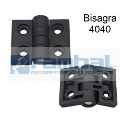 Bisagra de plástico para perfiles 40x40