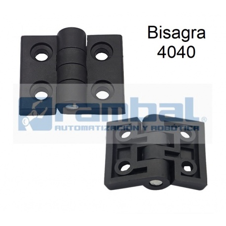 Bisagra de plástico para perfiles 40x40