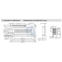 Display LCD 16x2 Blanco sobre Azul 1602
