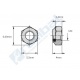 Tuerca autoblocante M3 (Pack 20 un.)