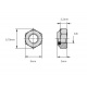 Tuerca autoblocante M5 (Pack 20 un.)