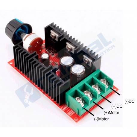Regulador Velocidad motor DC PWM 10 - 50V /40 A / 2000w