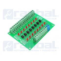 Optoacoplador Convertidor de Señal de 8 Canales.