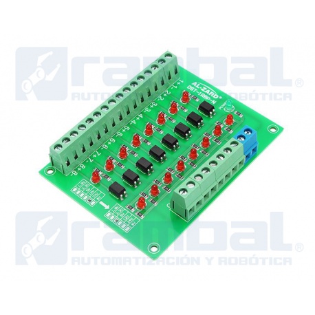 Optoacoplador Convertidor de Señal de 8 Canales.