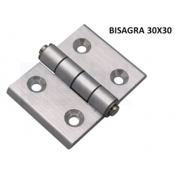Bisagra de aluminio para perfiles 30x30mm