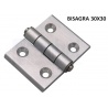 Bisagra de aluminio para perfiles 30x30mm