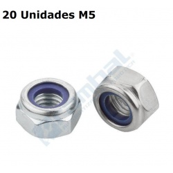 Tuerca autoblocante M5 (Pack 20 un.)
