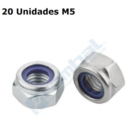 Tuerca autoblocante M5 (Pack 20 un.)